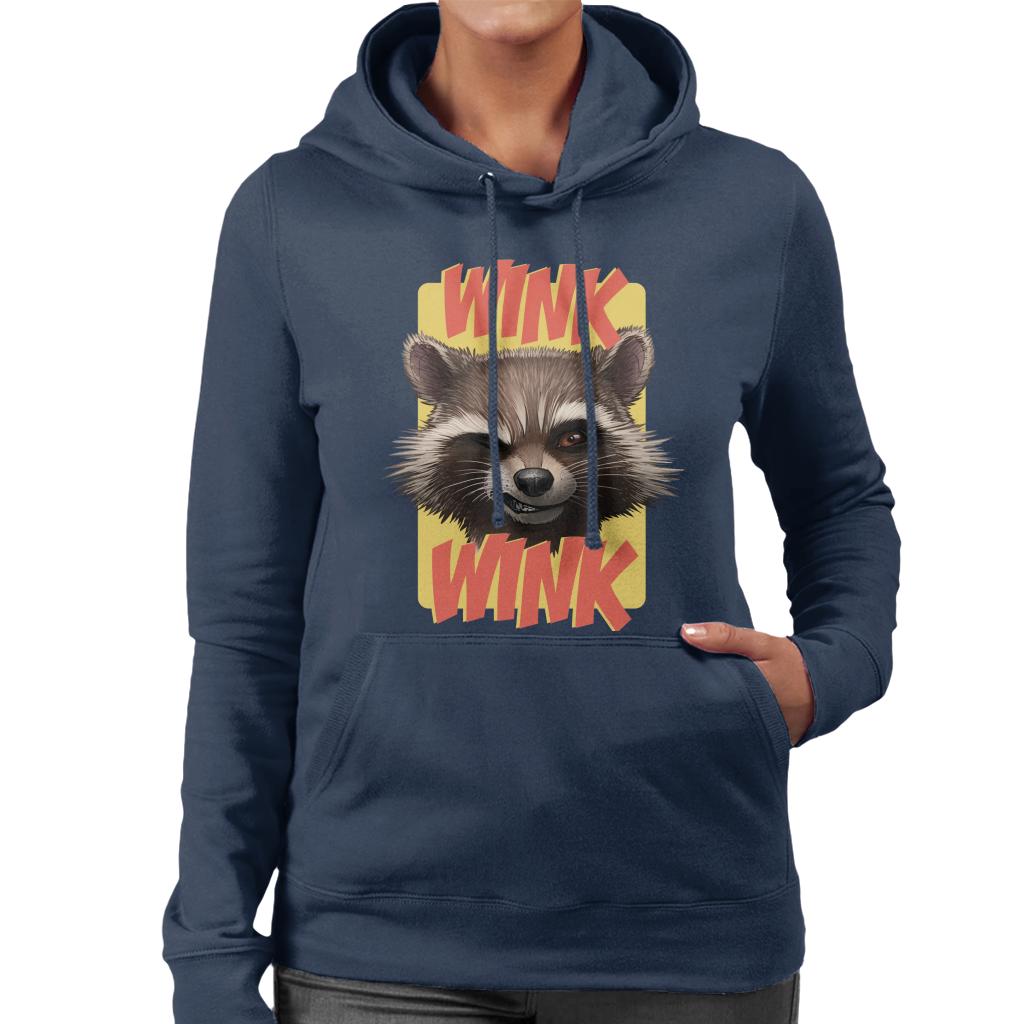 Marvel Guardians Of The Galaxy Rocket Wink Women's Hooded product image 4