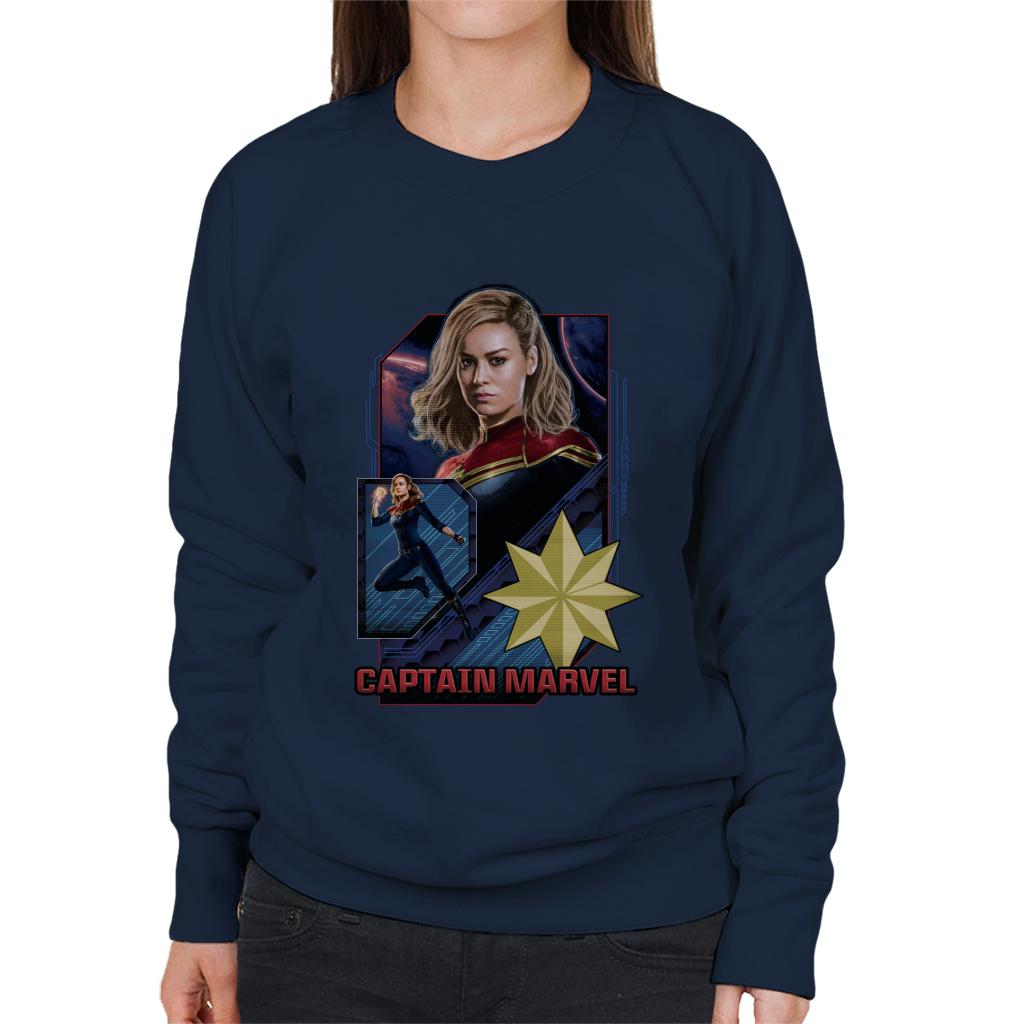Marvel Captain Retro Starforce Theme Women's Sweatshirt product image 4