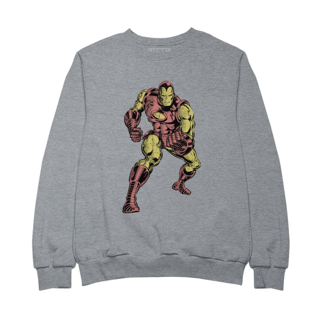 Marvel Iron Man Clenched Fists Pose Men's Sweatshirt product image 1