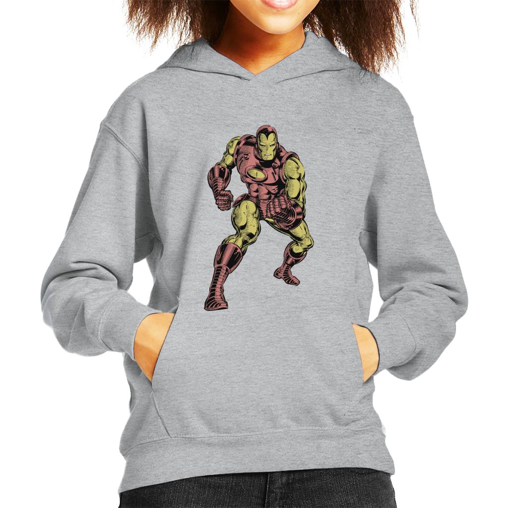 Marvel Iron Man Clenched Fists Pose Kid's Hooded Sweatshirt product image 1