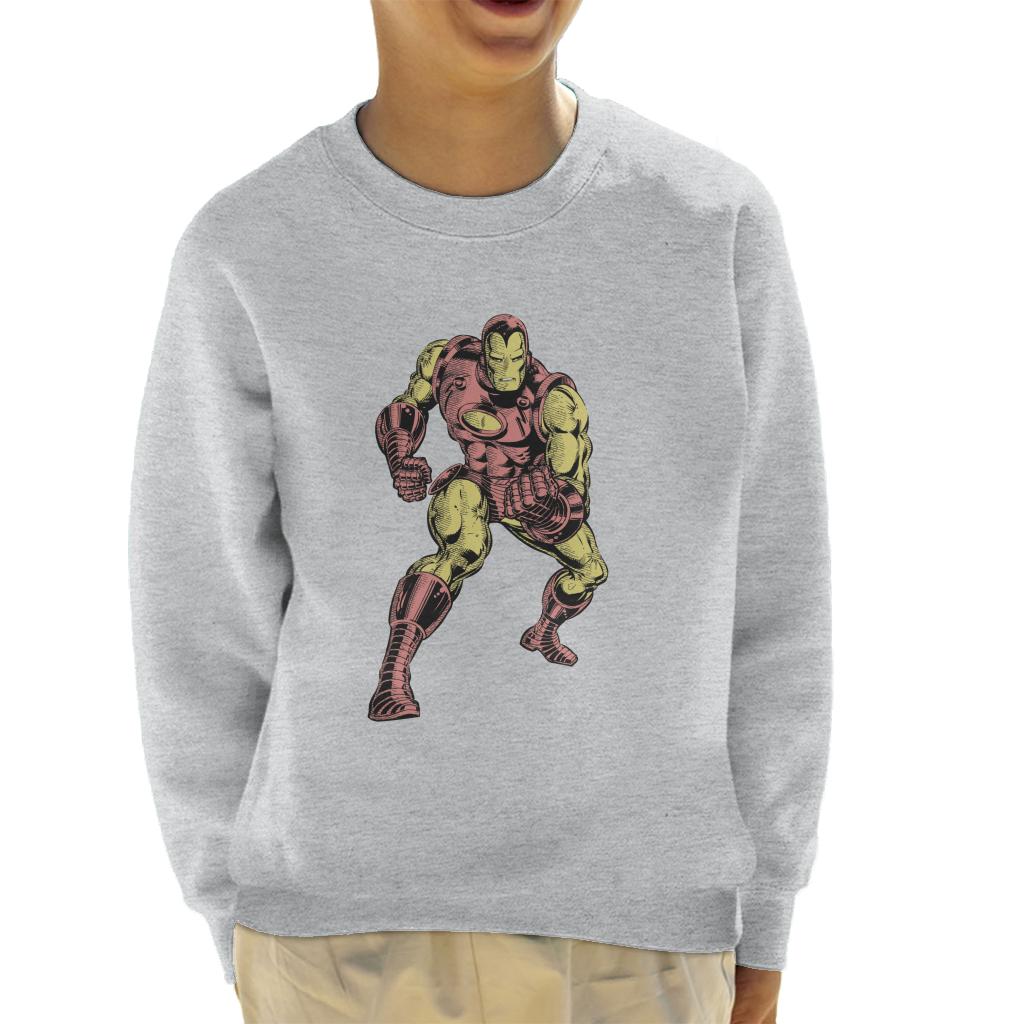 Marvel Iron Man Clenched Fists Pose Kid's Sweatshirt product image 1