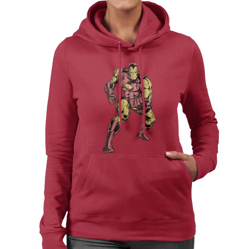 Marvel Iron Man Clenched Fists Pose Women's Hooded product image 4
