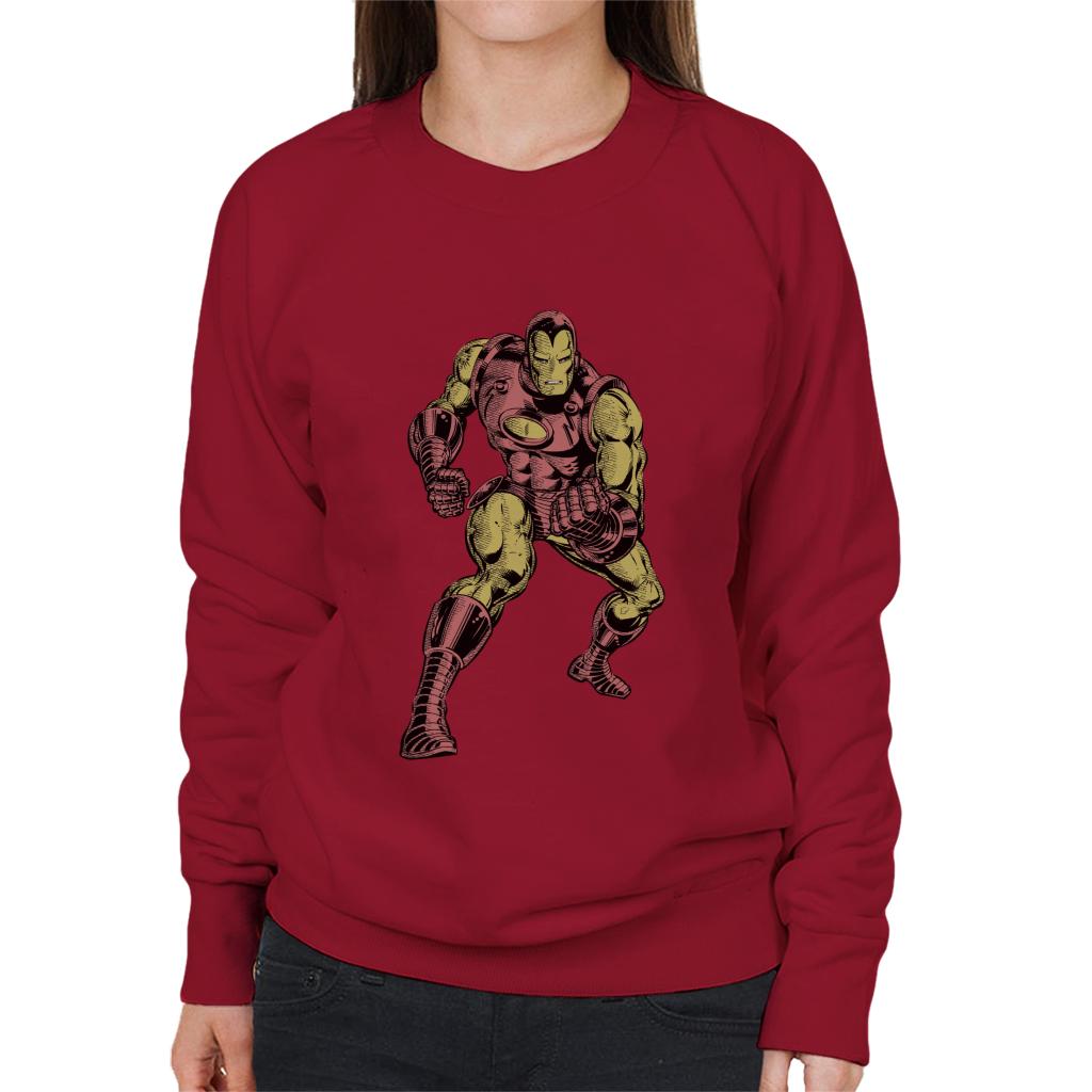 Marvel Iron Man Clenched Fists Pose Women's Sweatshirt product image 4