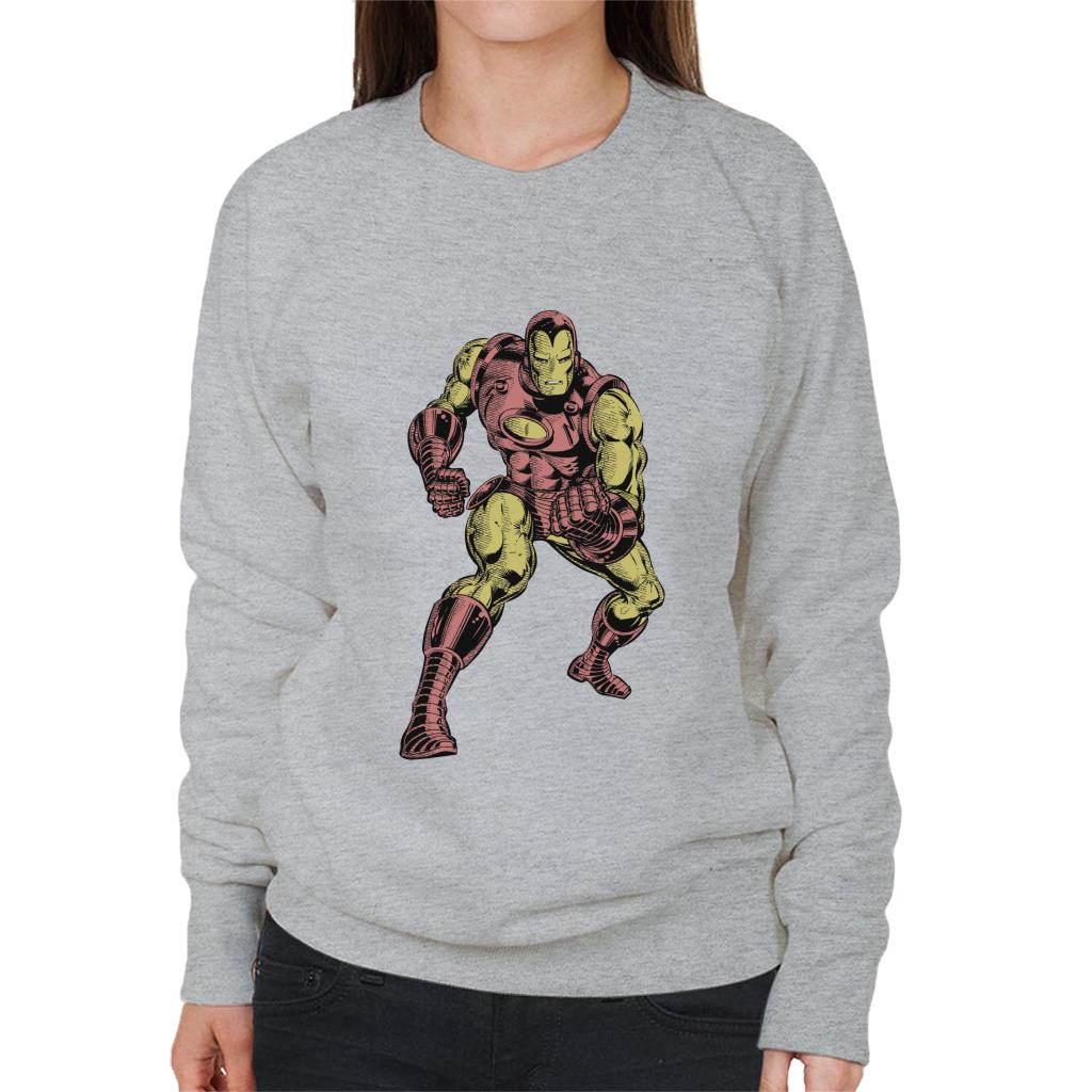 Marvel Iron Man Clenched Fists Pose Women's Sweatshirt product image 1