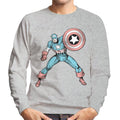 Marvel Comic Captain America Shield Pose Men's Sweatshirt product image 1