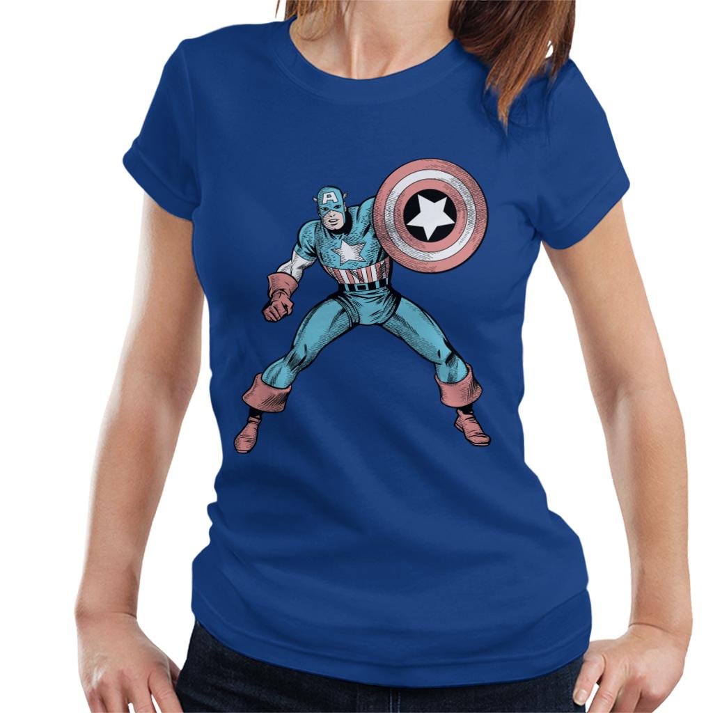 Marvel Comic Captain America Shield Pose Women's T-Shirt product image 4