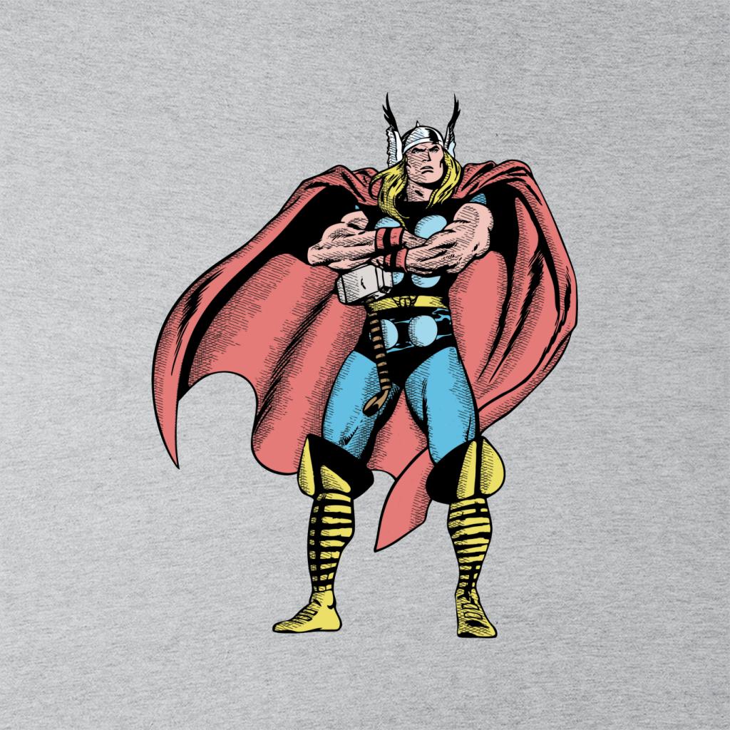Marvel Comic Thor Arms Folded Pose Men's Hooded Sweatshirt product image 2