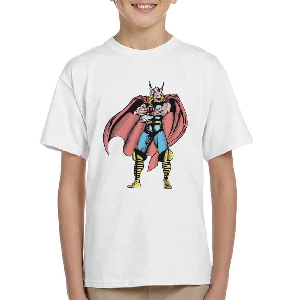 Marvel Comic Thor Arms Folded Pose Kid's T-Shirt product image 4