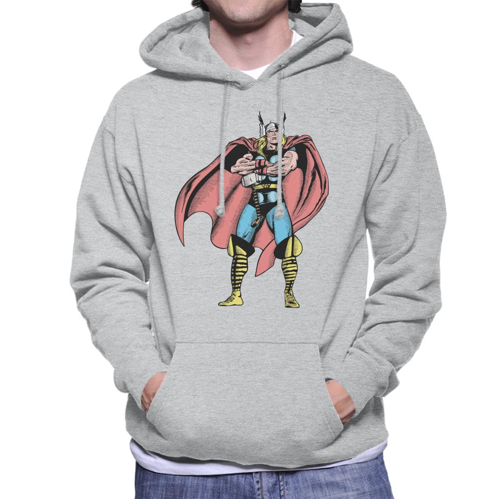 Marvel Comic Thor Arms Folded Pose Men's Hooded Sweatshirt product image 1