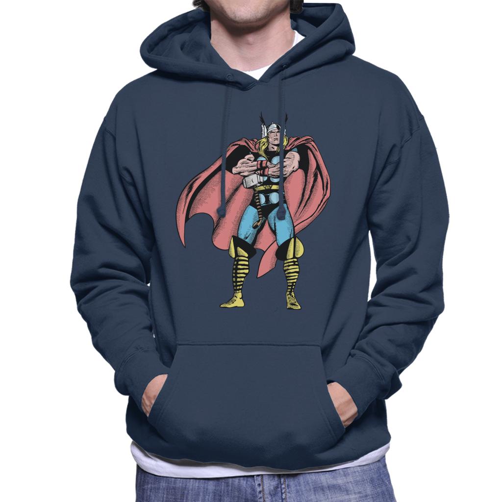 Marvel Comic Thor Arms Folded Pose Men's Hooded Sweatshirt product image 6