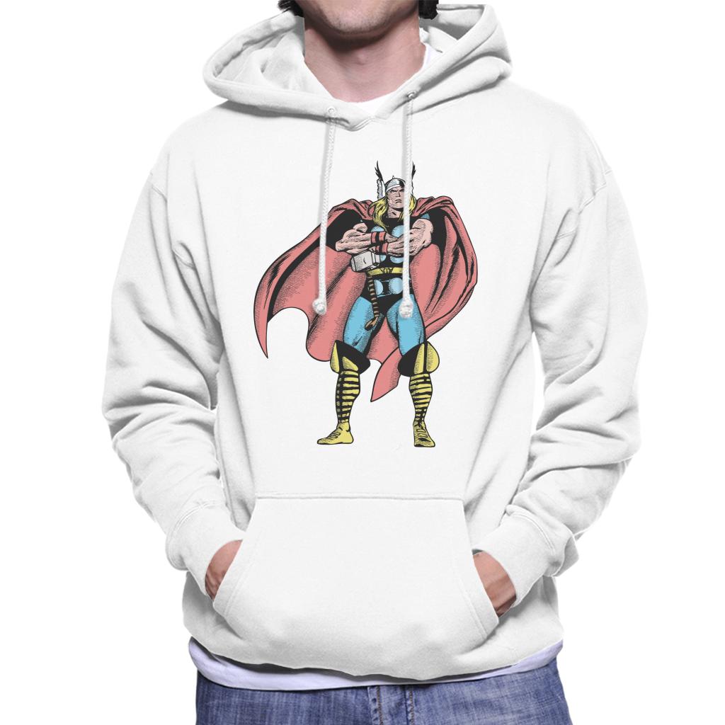 Marvel Comic Thor Arms Folded Pose Men's Hooded Sweatshirt product image 4