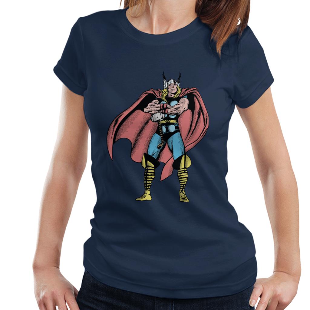 Marvel Comic Thor Arms Folded Pose Women's T-Shirt product image 6