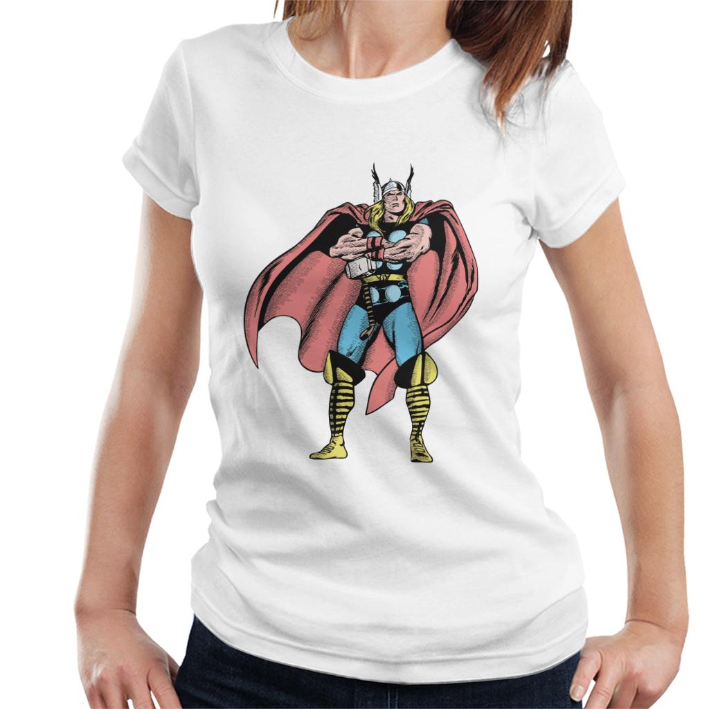 Marvel Comic Thor Arms Folded Pose Women's T-Shirt product image 4