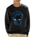 Marvel Mask Text Outline Black Panther Kid's Sweatshirt product image 1