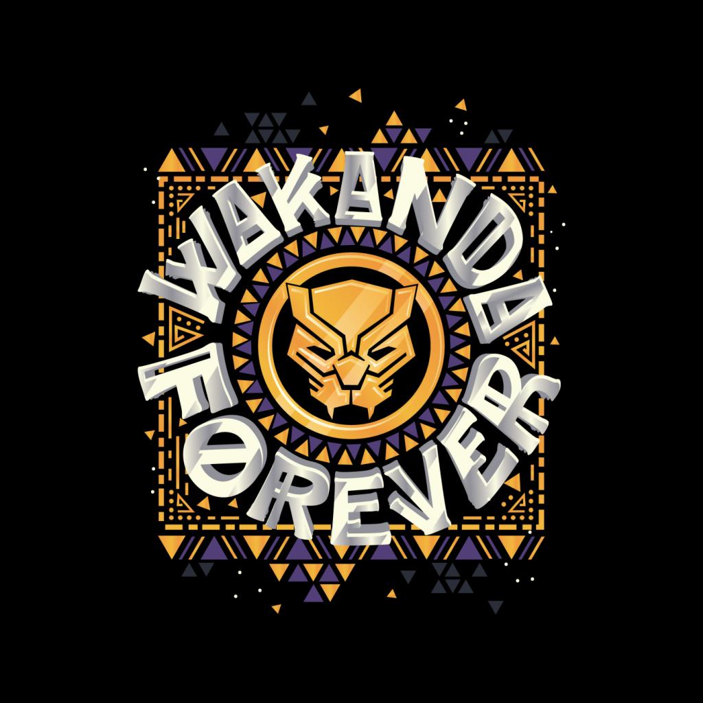Marvel Black Panther Circle Logo Wakanda Forever Kid's product image 2