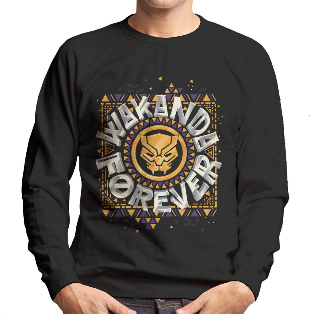 Marvel Black Panther Circle Logo Wakanda Forever Men's product image 1