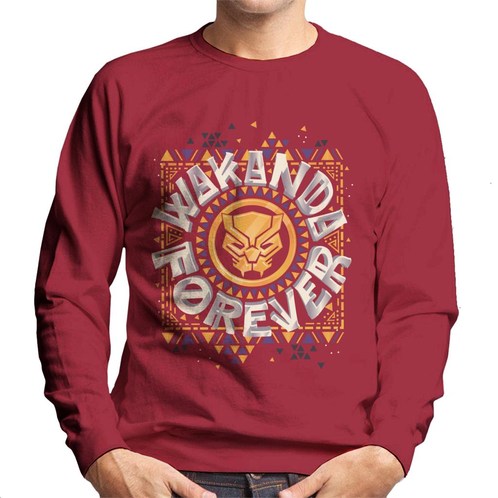 Marvel Black Panther Circle Logo Wakanda Forever Men's product image 4