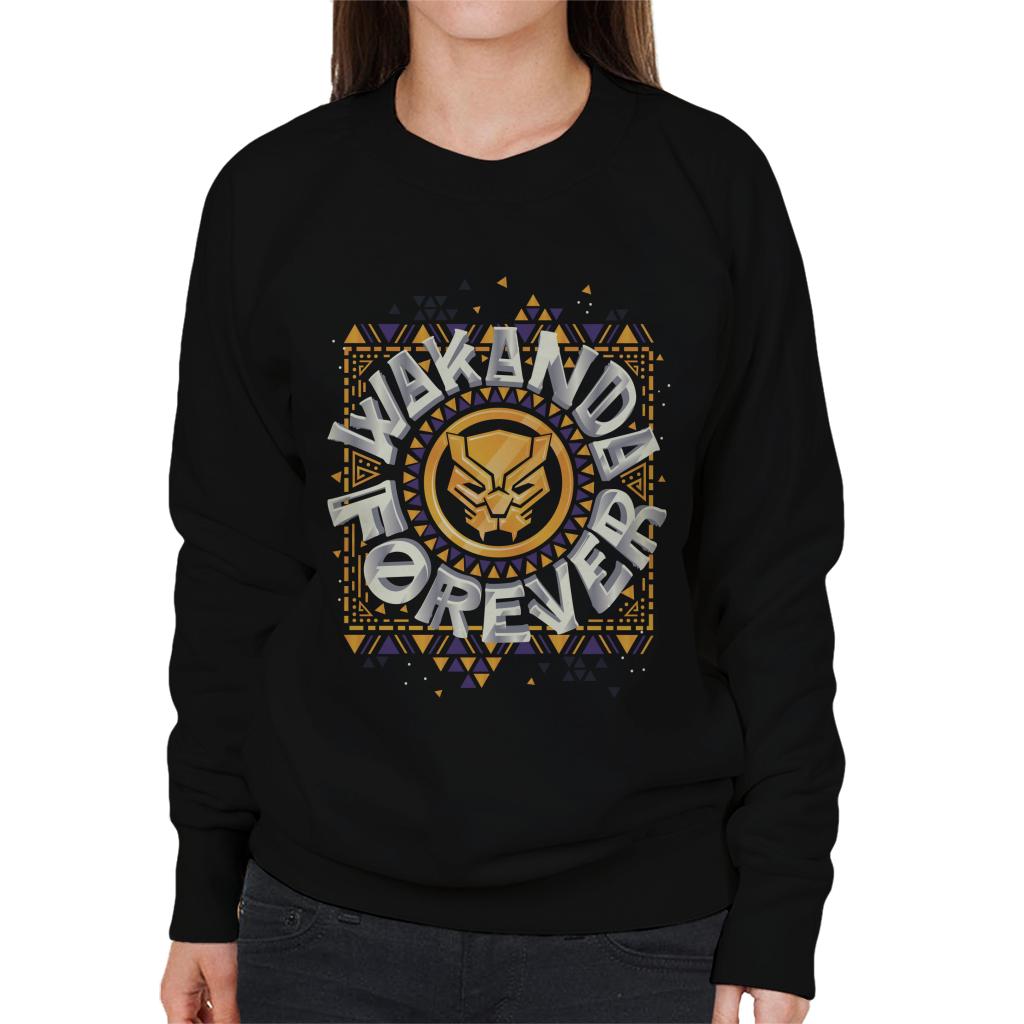 Marvel Black Panther Circle Logo Wakanda Forever Women's product image 1