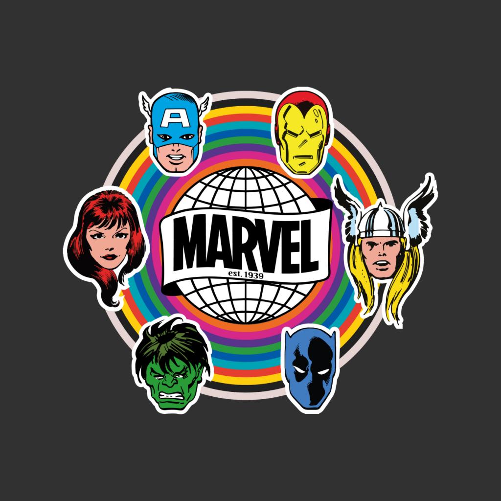 Marvel Comic Retro Avengers Heads Logo Men's Sweatshirt product image 2