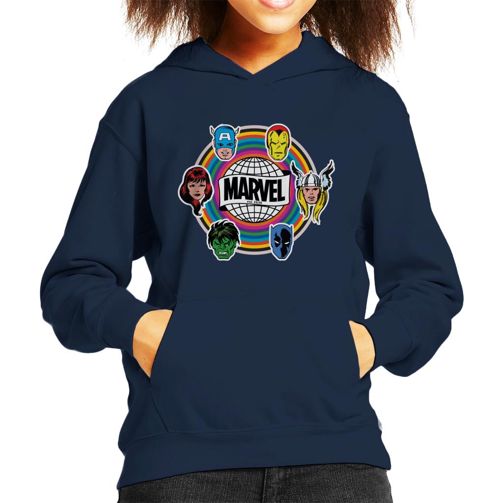 Marvel Comic Retro Avengers Heads Logo Kid's Hooded product image 4