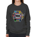 Marvel Comic Retro Avengers Heads Logo Women's Sweatshirt product image 1