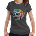 Marvel Comic Retro Avengers Heads Logo Women's T-Shirt product image 1