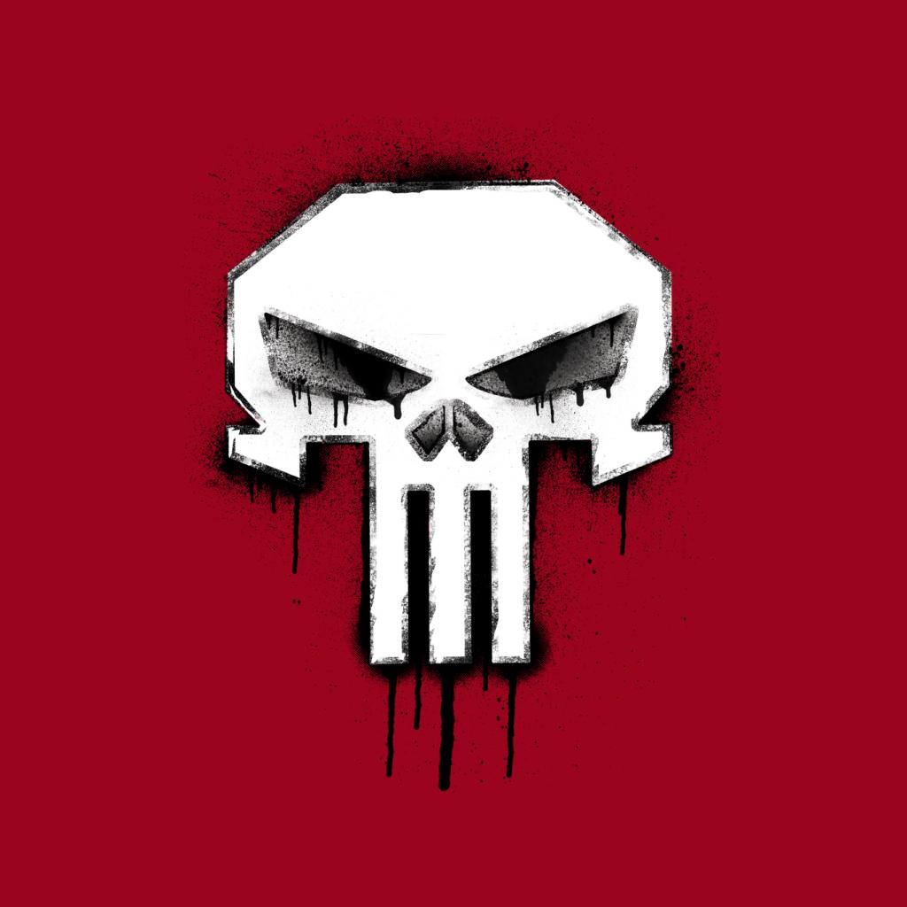 Marvel The Punisher Classic Paint Drip Skull Logo Kid's product image 7