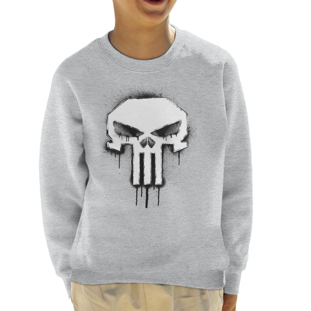 Marvel The Punisher Classic Paint Drip Skull Logo Kid's product image 4