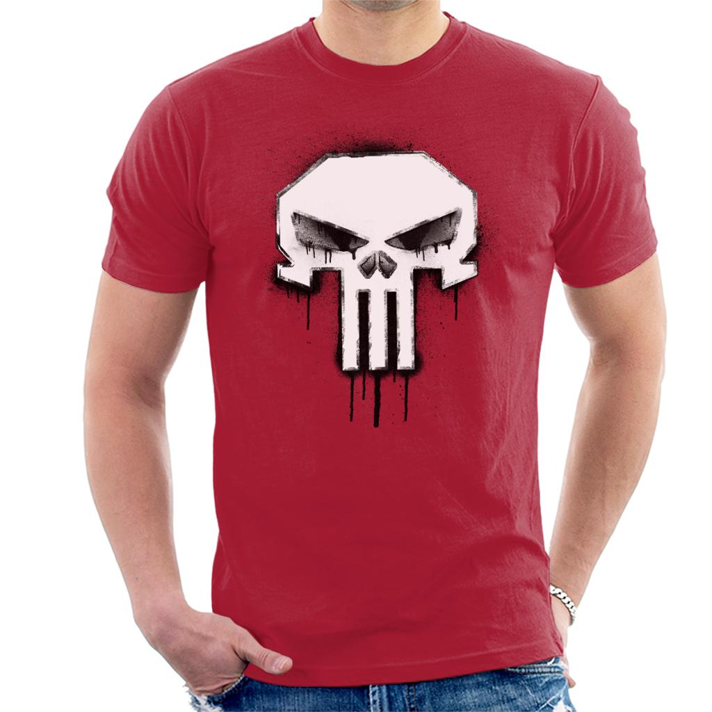 Marvel The Punisher Classic Paint Drip Skull Logo Men's product image 6