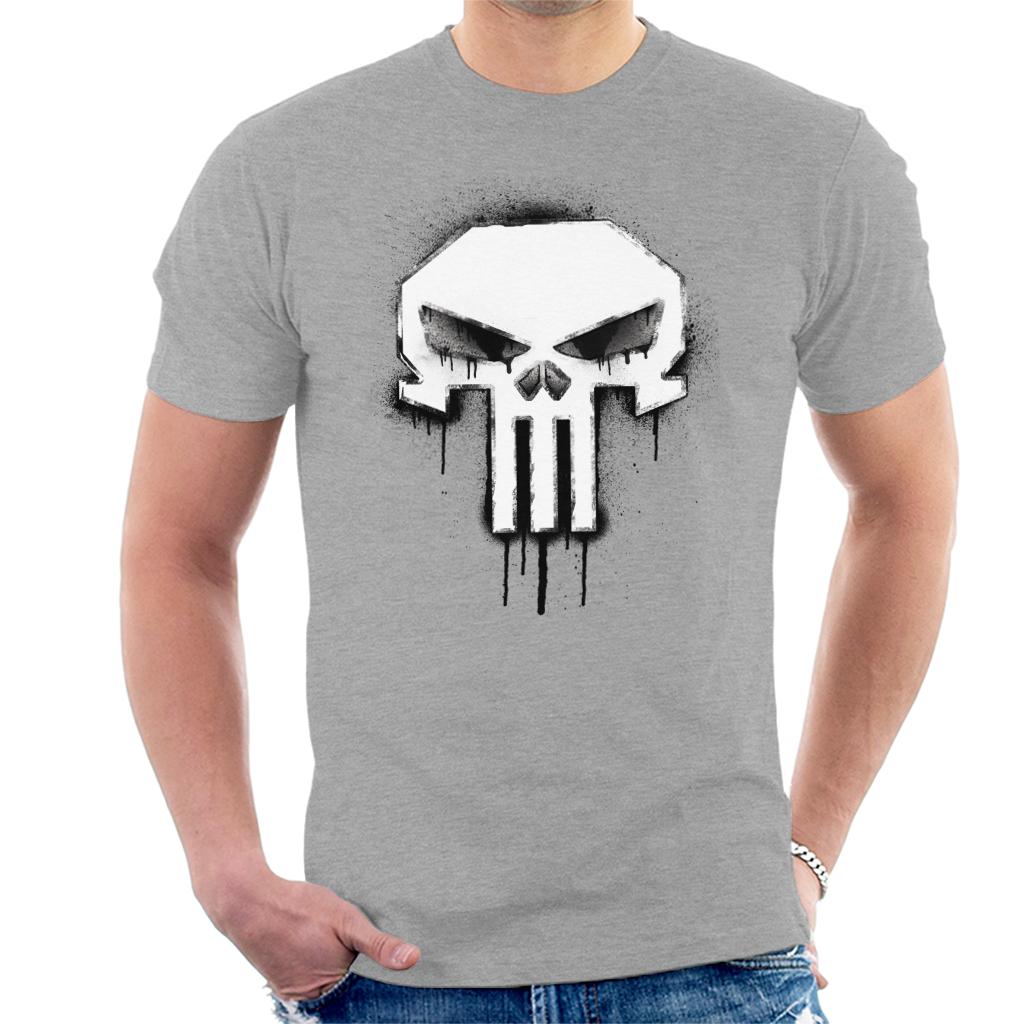 Marvel The Punisher Classic Paint Drip Skull Logo Men's product image 4