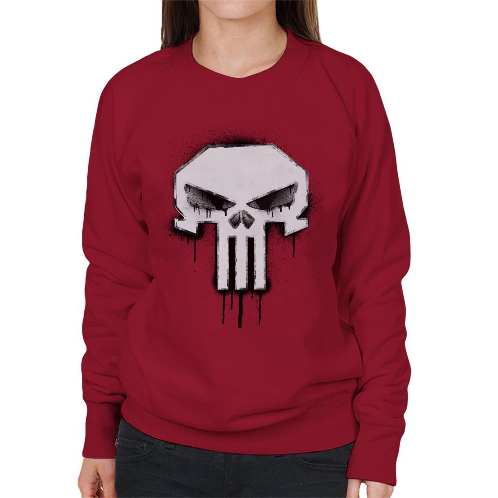 Marvel The Punisher Classic Paint Drip Skull Logo Women's product image 6