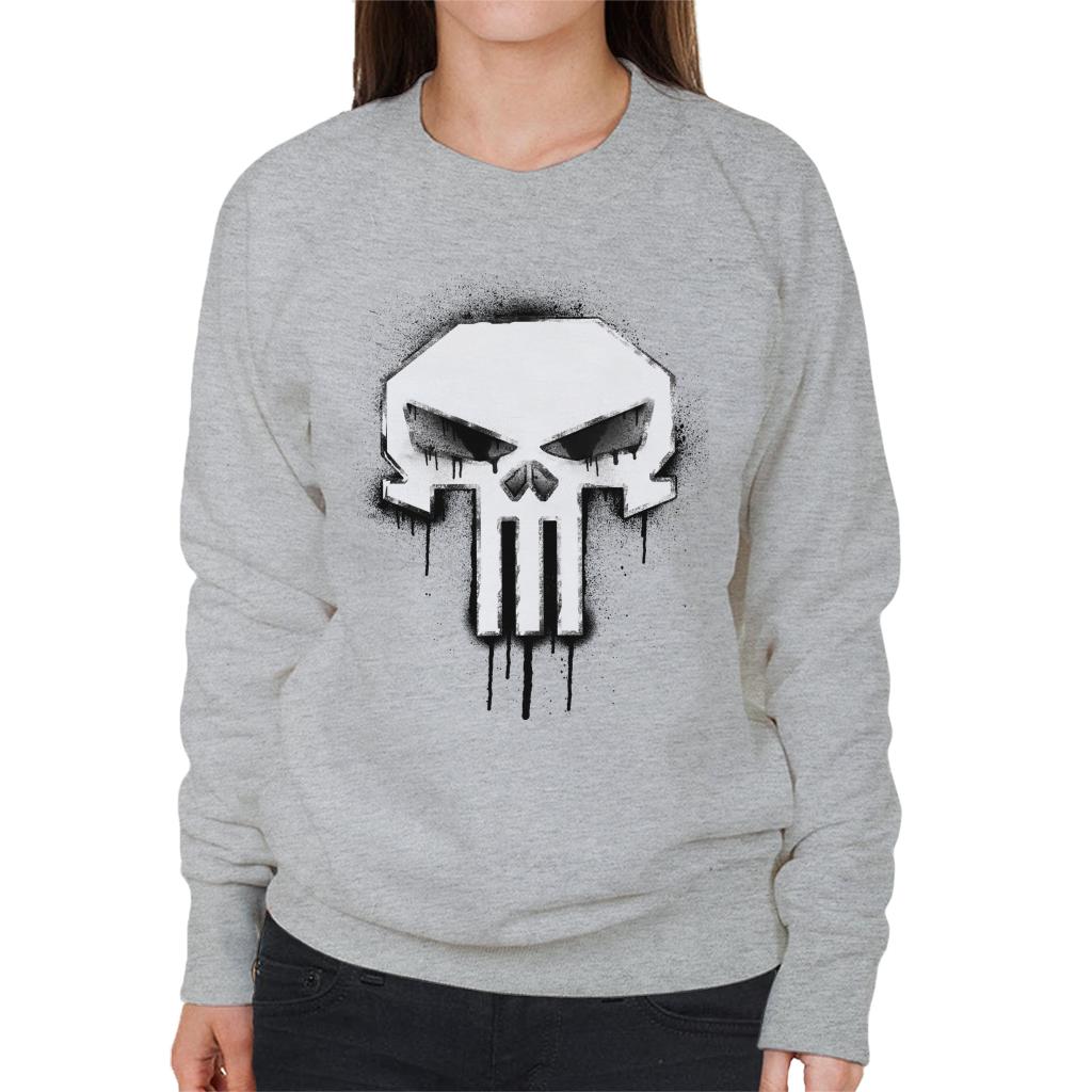 Marvel The Punisher Classic Paint Drip Skull Logo Women's product image 4