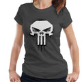 Marvel The Punisher Classic Paint Drip Skull Logo Women's product image 1