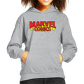 Marvel Comics Retro Red Yellow Logo Kid's Hooded Sweatshirt product image 1
