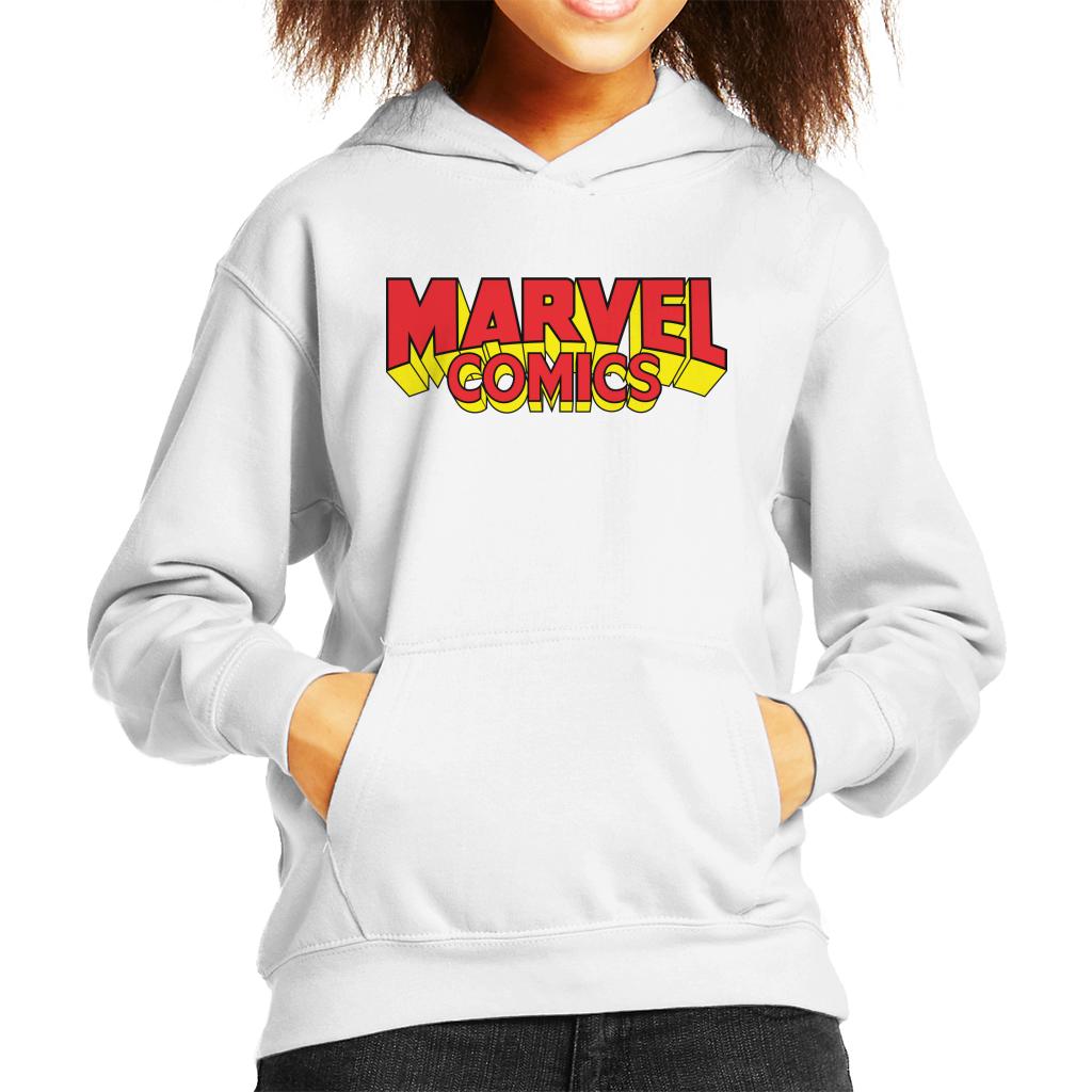 Marvel Comics Retro Red Yellow Logo Kid's Hooded Sweatshirt product image 6