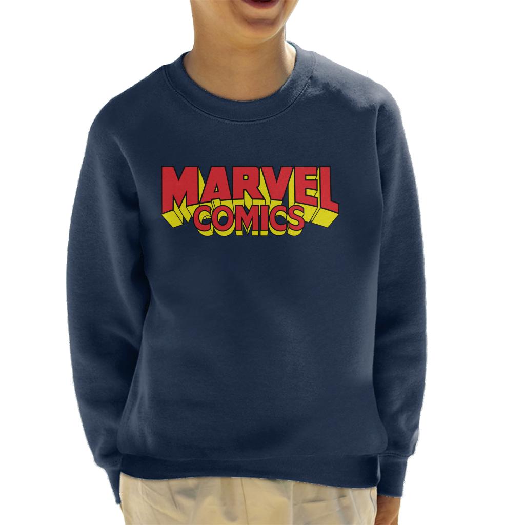 Marvel Comics Retro Red Yellow Logo Kid's Sweatshirt product image 4