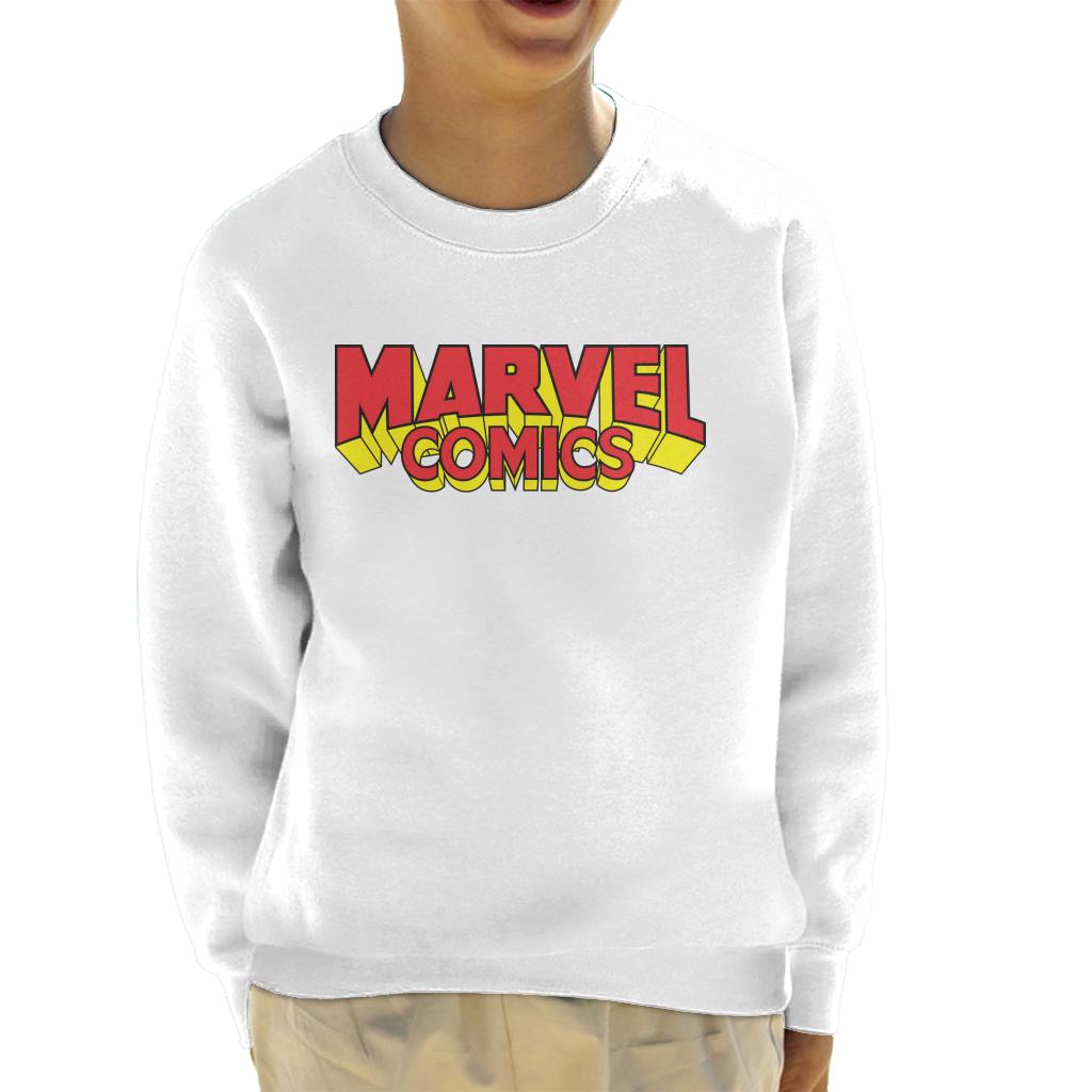 Marvel Comics Retro Red Yellow Logo Kid's Sweatshirt product image 6