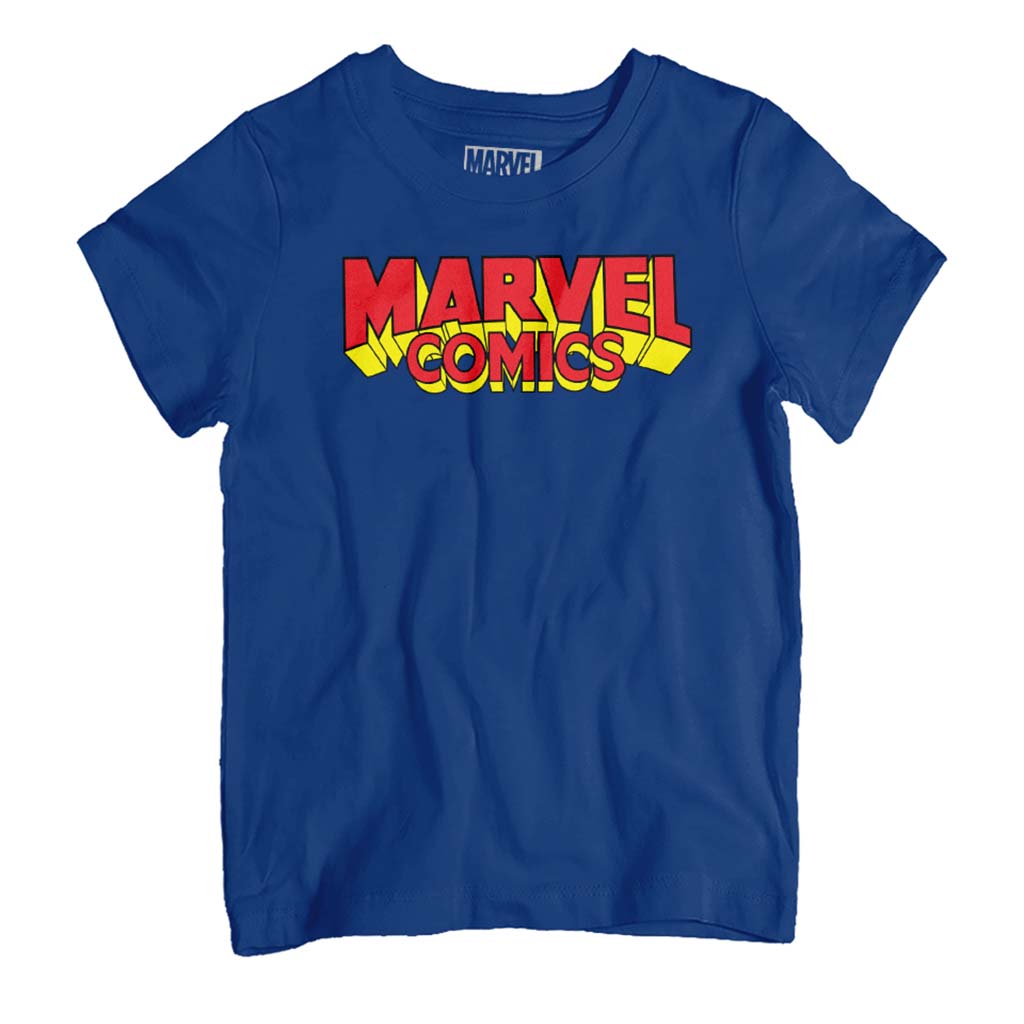 Marvel Comics Retro Red Yellow Logo Kid's T-Shirt product image 1