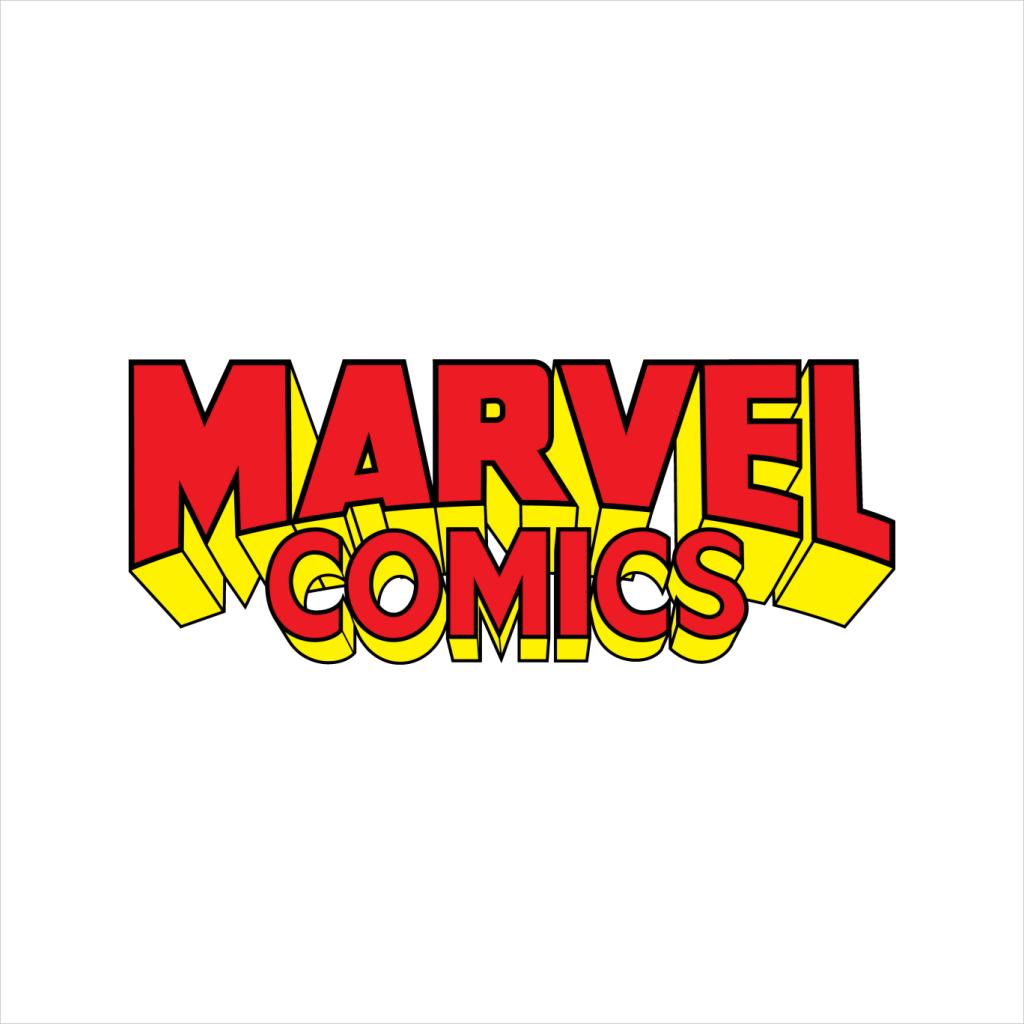 Marvel Comics Retro Red Yellow Logo Men's T-Shirt product image 5