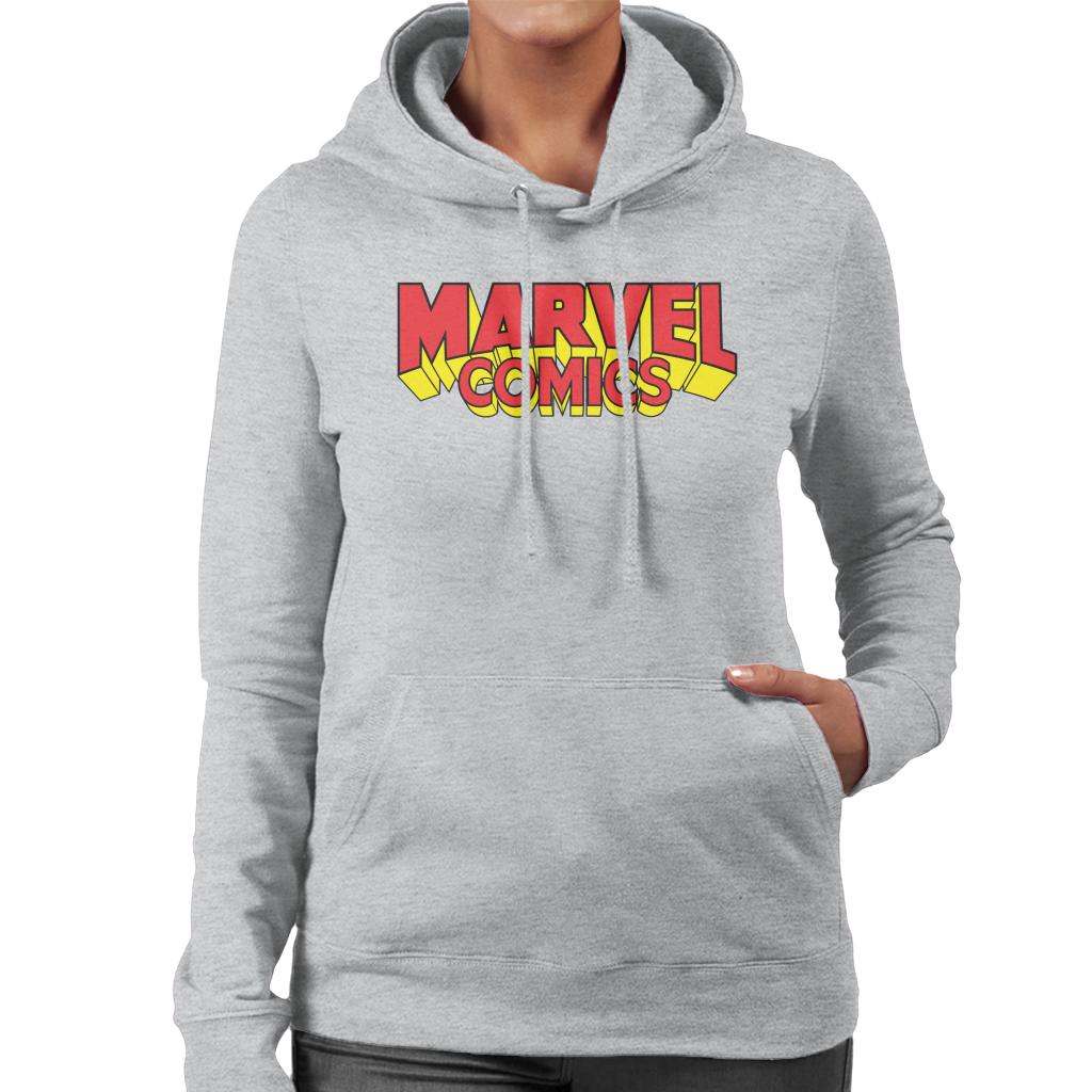 Marvel Comics Retro Red Yellow Logo Women's Hooded product image 1