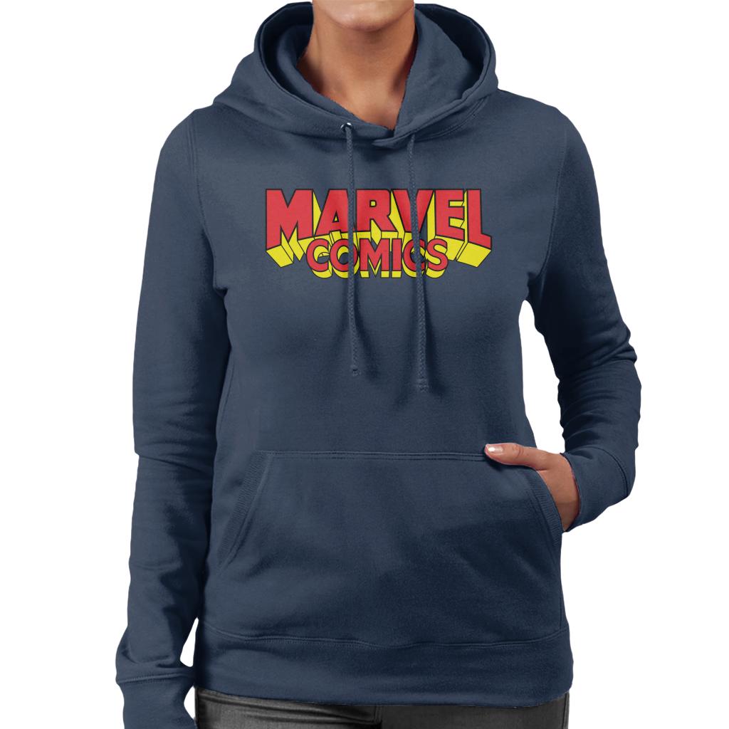 Marvel Comics Retro Red Yellow Logo Women's Hooded product image 6