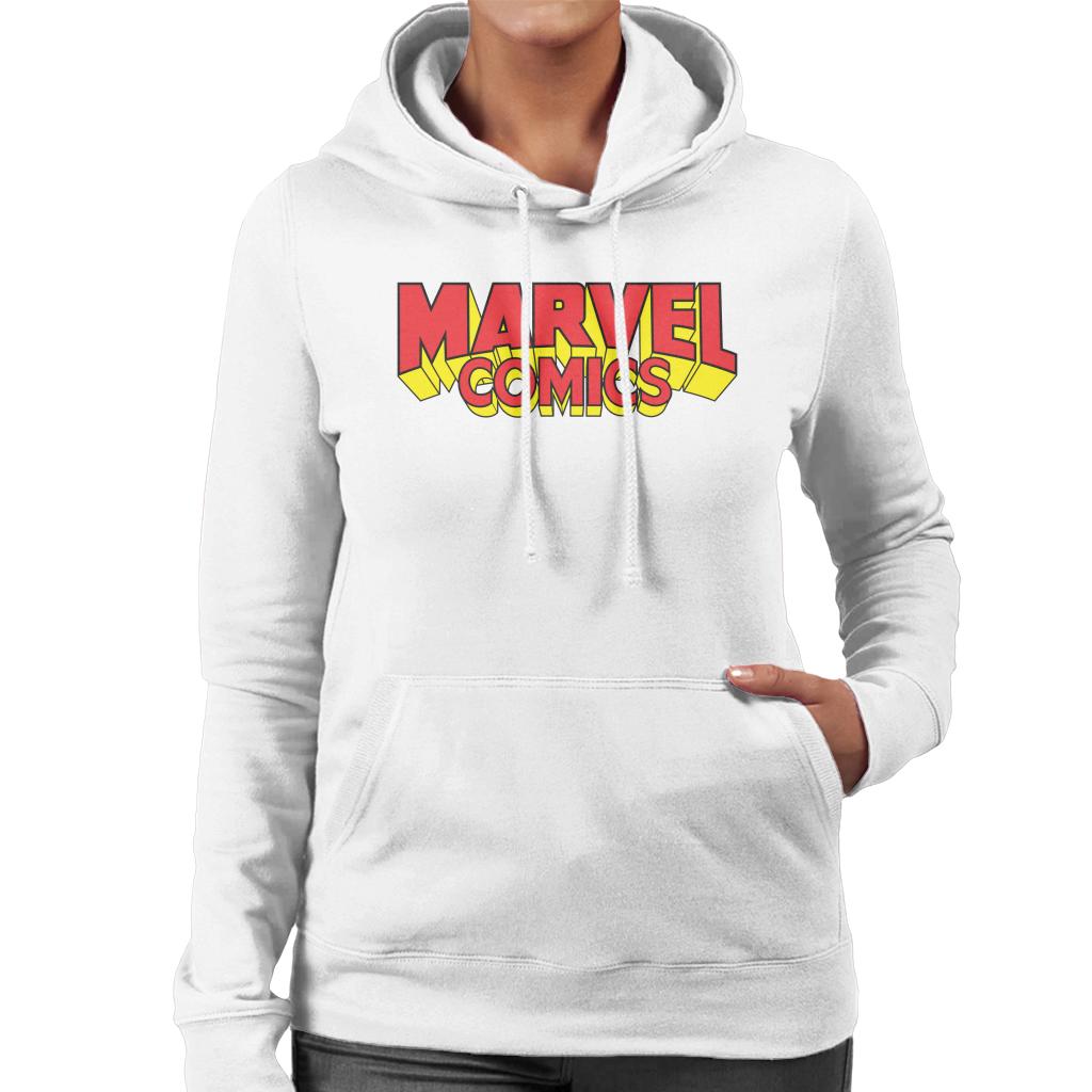 Marvel Comics Retro Red Yellow Logo Women's Hooded product image 4