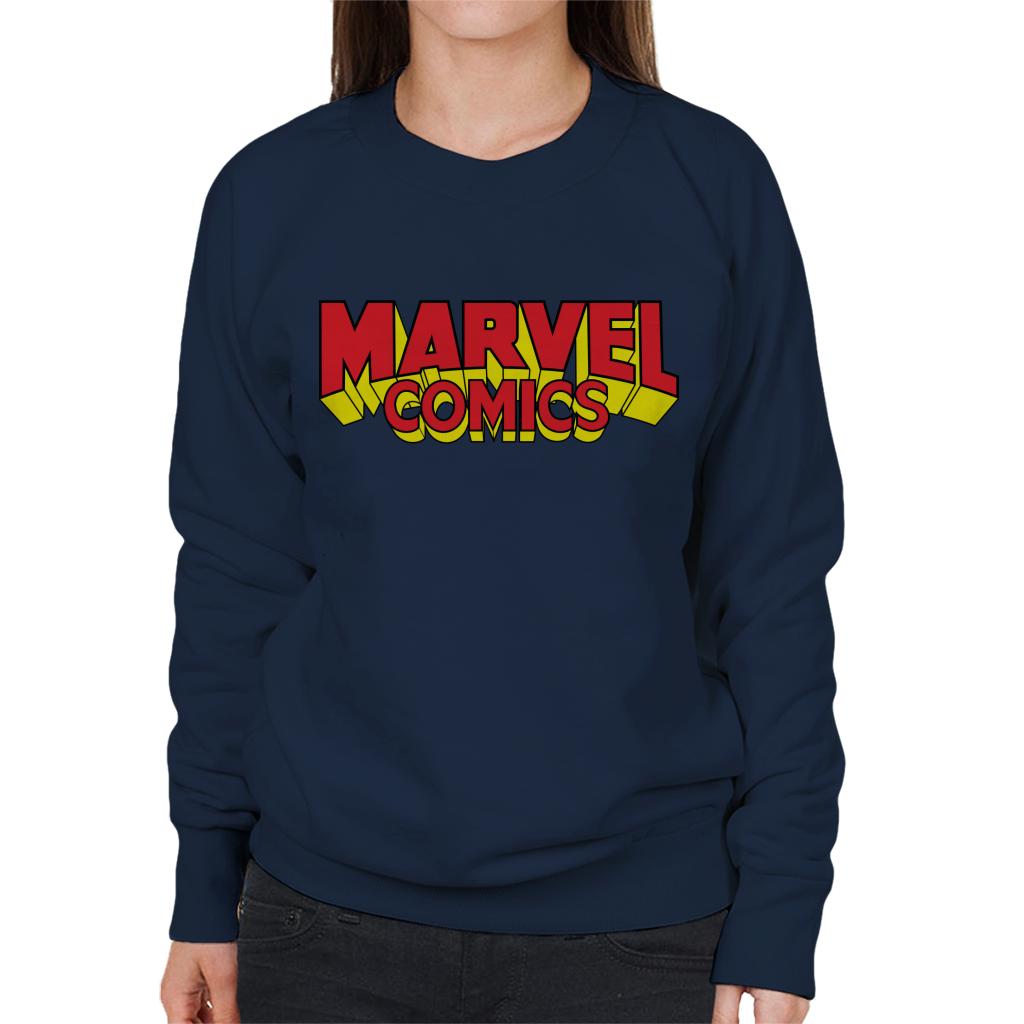 Marvel Comics Retro Red Yellow Logo Women's Sweatshirt product image 6