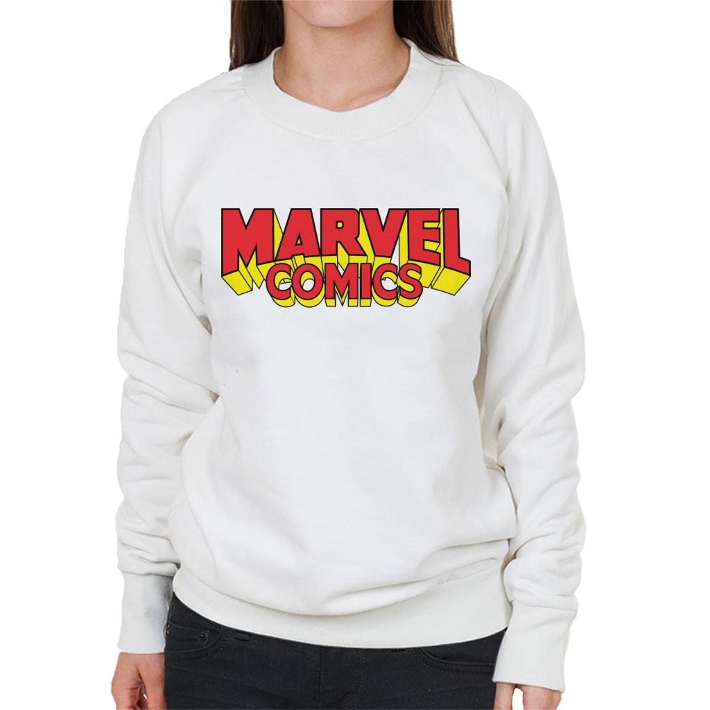 Marvel Comics Retro Red Yellow Logo Women's Sweatshirt product image 4
