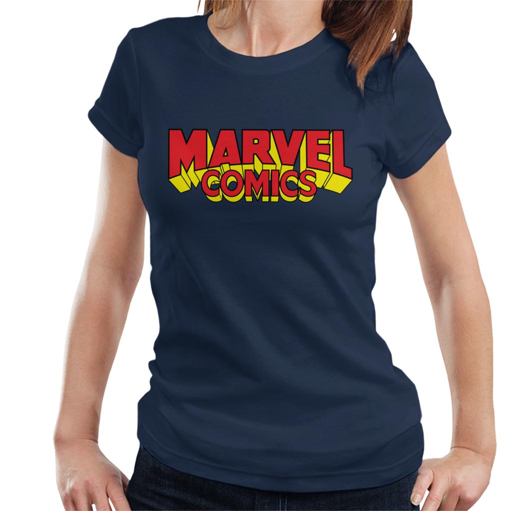 Marvel Comics Retro Red Yellow Logo Women's T-Shirt product image 6