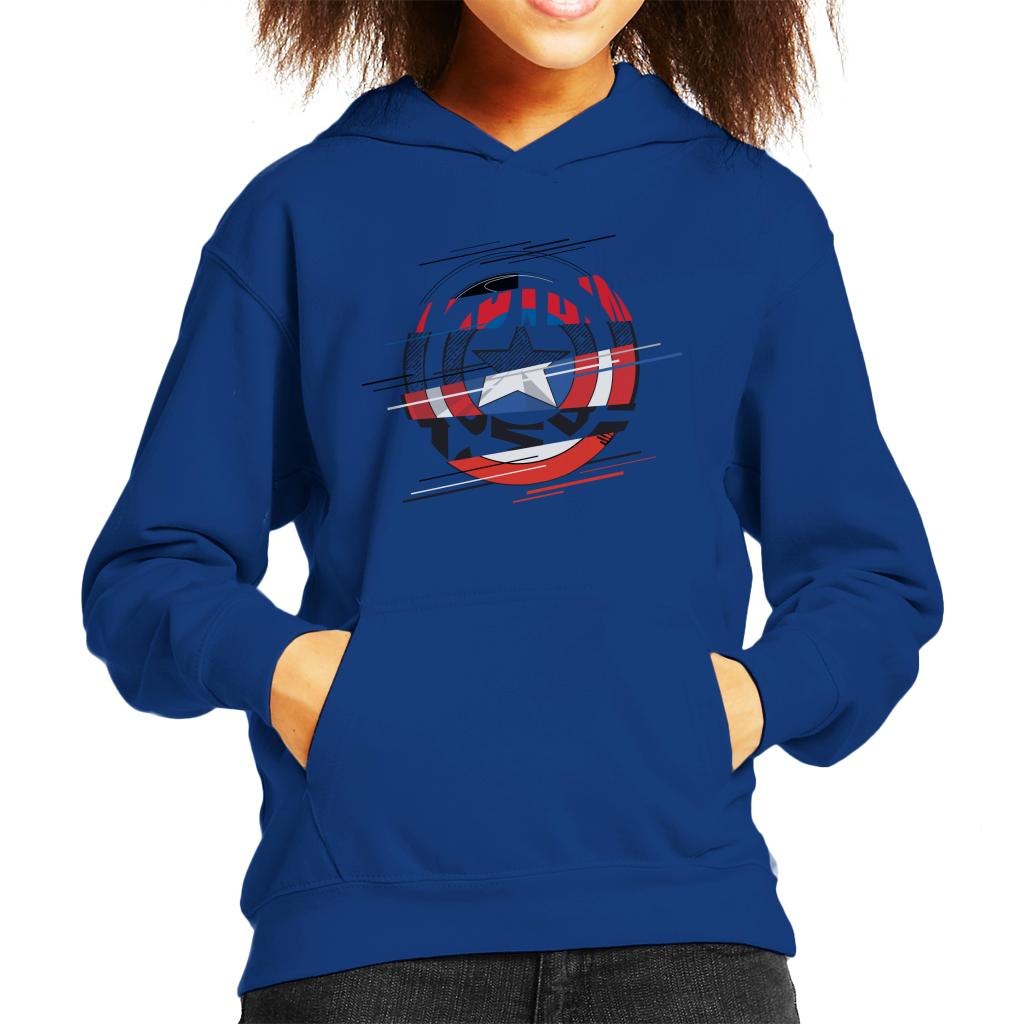 Marvel Captain America Slashed Shield Kid's Hooded product image 4