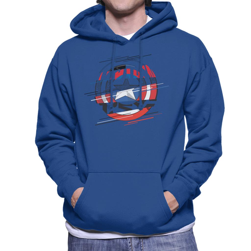 Marvel Captain America Slashed Shield Men's Hooded product image 6