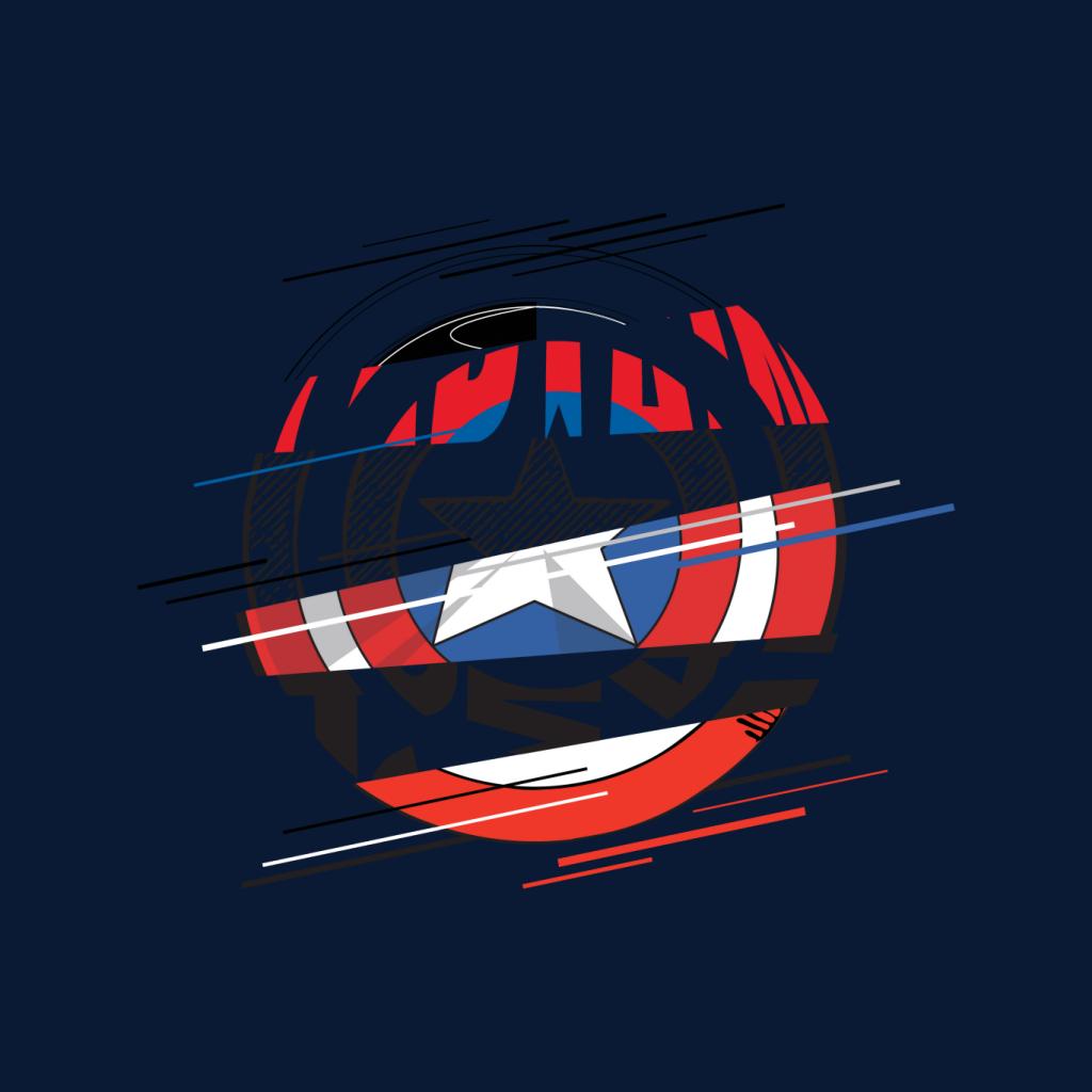 Marvel Captain America Slashed Shield Women's Sweatshirt product image 5