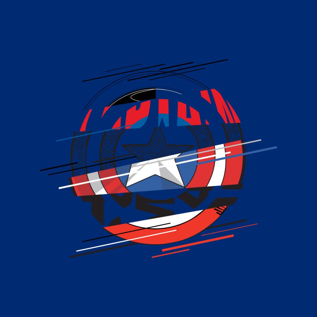 Marvel Captain America Slashed Shield Women's Hooded product image 7