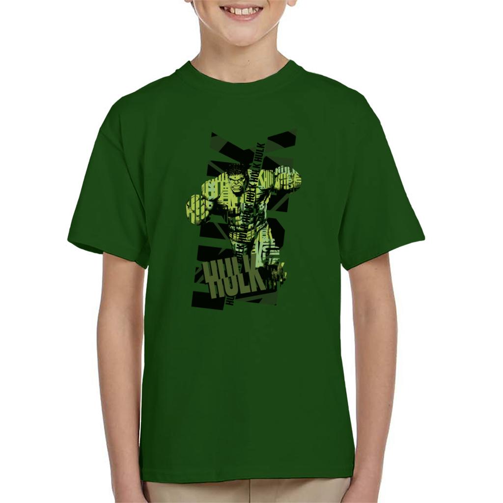 Marvel The Incredible Hulk Text Art Kid's T-Shirt product image 6